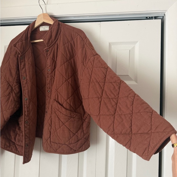 Z Supply Quilted Bomber Jacket in Rust - Picture 12 of 15